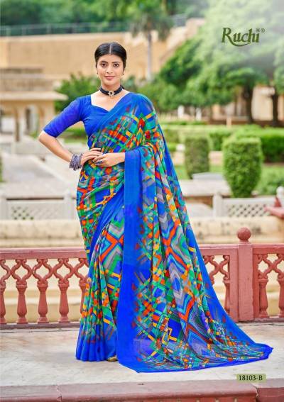 Star Chiffon By Ruchi Fancy Chiffon Saree Collection